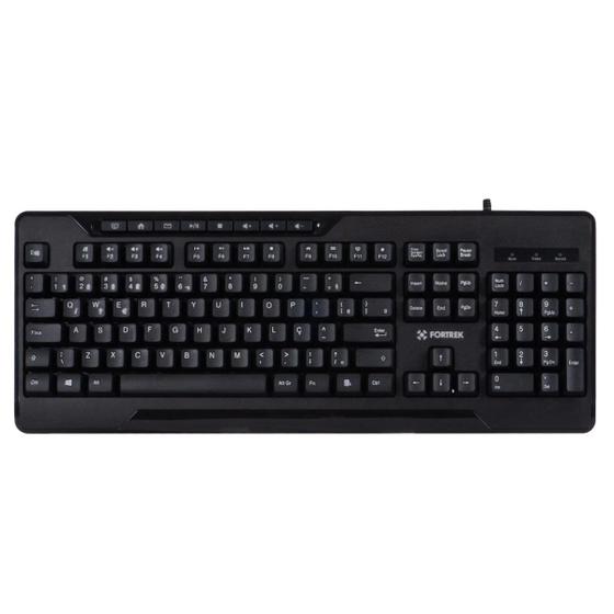 Imagem de Teclado Fortrek Multimídia OLK101 Com Cabo de 1,5 Metros