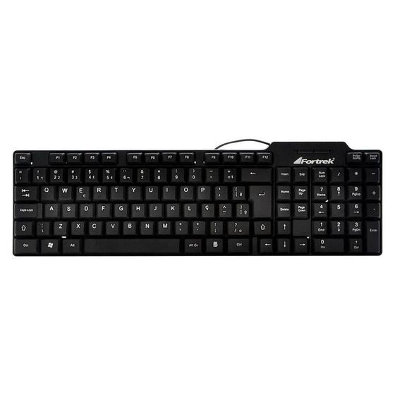 Imagem de Teclado Fortrek SKL-106 Standard, USB, Preto - 68731