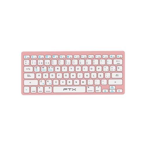 Imagem de Teclado FTX FTXB1000 BT Esp Ultra Slim Pink