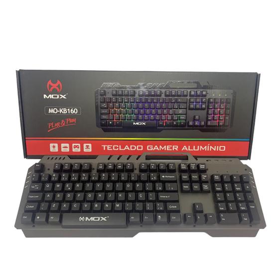 Imagem de Teclado gamer aluminio mo-kb160 mox