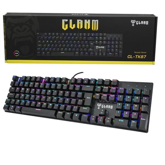 Imagem de Teclado Gamer Com Led Clanm Tk87 Mecanico