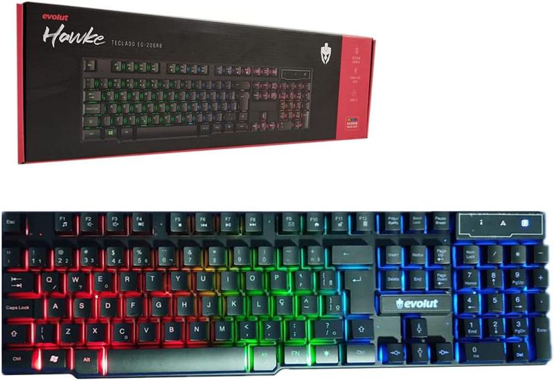 Imagem de Teclado Gamer Evolut Hawke EG-206: Estilo, Conforto e Desempenho