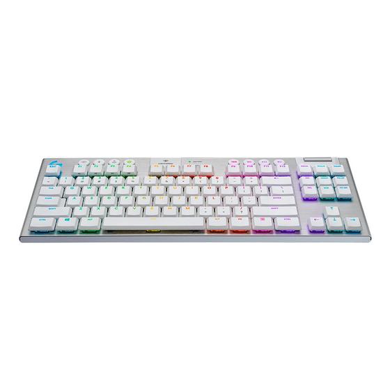 Teclado Gamer Logitech G915 TKL Lightspeed RGB Mecânico GL TACTILE US Branco - 920-009660 Imagem de Teclado Gamer Logitech G915 TKL Lightspeed RGB Mecânico GL TACTILE US Branco - 920-009660