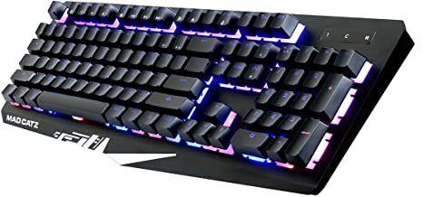 Imagem de Teclado Gamer Mad Catz Strike 2 RGB, Membrana Preto