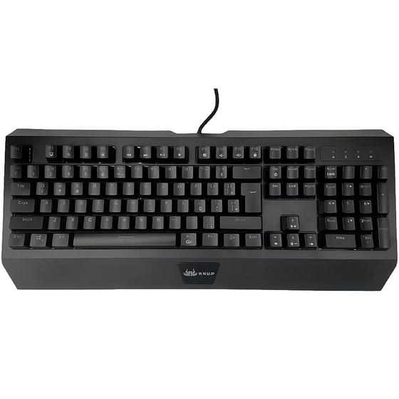 Imagem de Teclado Gamer Mecânico, Anti-Ghosting, Switch Azul, Com ILuminação LED, KP-TM005, Knup
