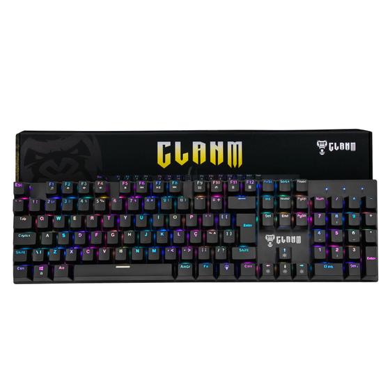 Imagem de Teclado Gamer Mecanico Com Rgb King CL-TK87 Clanm