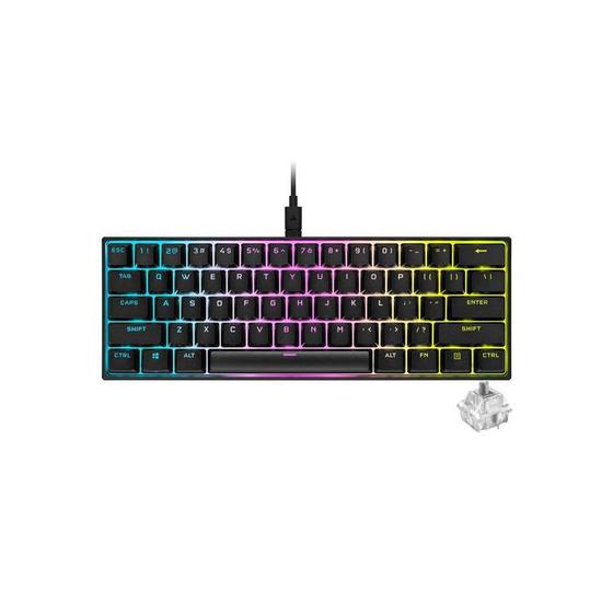 Imagem de Teclado Gamer Mecânico Corsair K65 Rgb Mini 60% Usb Ingles Preto Ch 9194014 Na