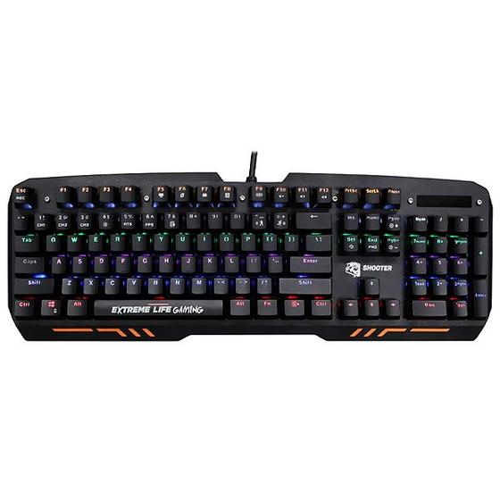 Imagem de Teclado Gamer Mecanico Elg Shooter TGMS Ingles USB com Backlight - Preto