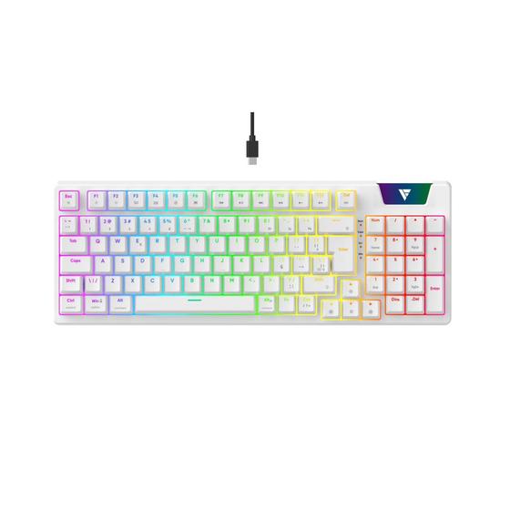 Imagem de Teclado Gamer Mecanico Force One Atlas Pro USB RGB