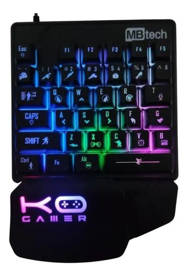 Imagem de Teclado Gamer Mêcanico Led Mão Única 35 Teclas