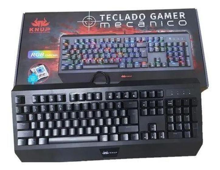 Imagem de Teclado Gamer Mecânico Multimídia Knup KP-TM005