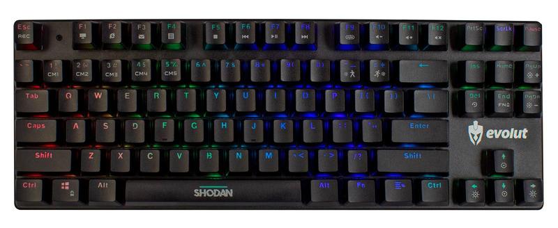 Imagem de Teclado Gamer Mecanico Programavel Shodan C/Fio Evolut EG203