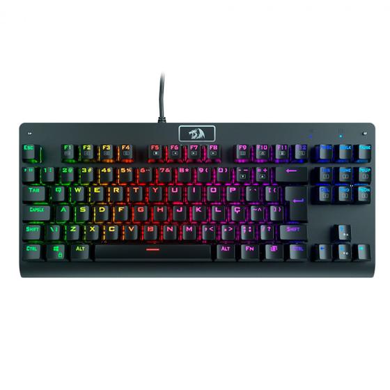 Imagem de Teclado Gamer Mecânico Redragon Dark Avenger RGB, Switch Brown, ABNT2 - K568RGB-2