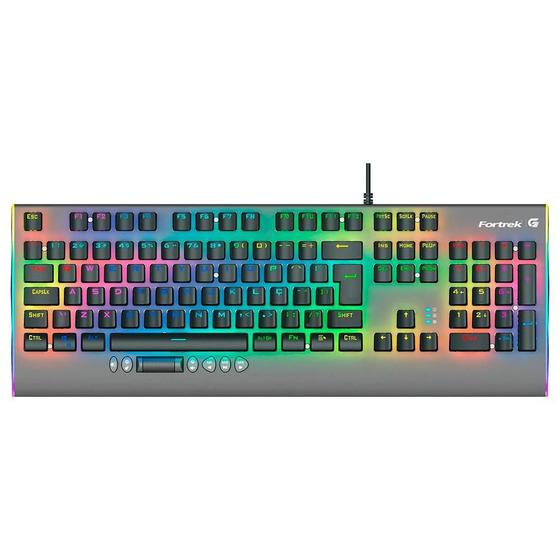 Teclado Gamer Mecânico Rgb Cruiser Dark Grey - Fortrek Menor preço em Teclado Gamer Mecânico Rgb Cruiser Dark Grey - Fortrek
