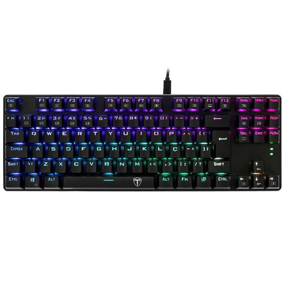 Imagem de Teclado Gamer Mecânico T-Dagger Bora Rgb Abnt2 T-Tgk315-Br