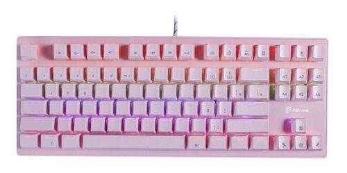 Imagem de Teclado Gamer Mecanico Wolf Rainbow OEX Game Antighosting