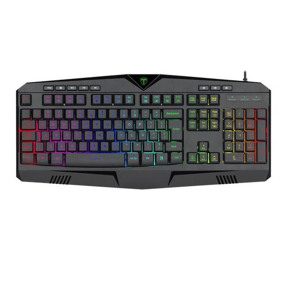 Imagem de Teclado Gamer Membrana T-Tgk205 T-Dagger Submarine Rgb Black Abnt