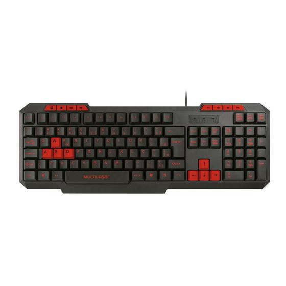 Imagem de Teclado Gamer Multilaser Tc242 Com Hotkeys Multimídia Slim