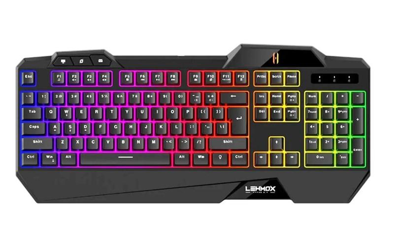 Teclado Gamer Multimidia Led Rgb Semi Mecânico Pc Notebook Menor preço em Teclado Gamer Multimidia Led Rgb Semi Mecânico Pc Notebook