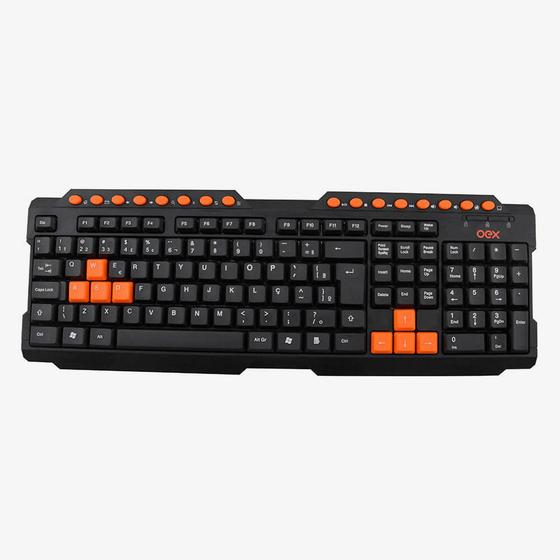 Imagem de Teclado gamer oex tc 200 qwerty multimidia usb abnt2