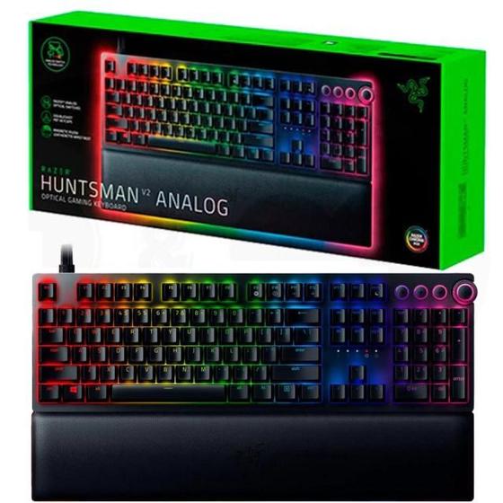 Imagem de Teclado Gamer Razer Huntsman V2 Analog Us Rz03-03610200-r3u1