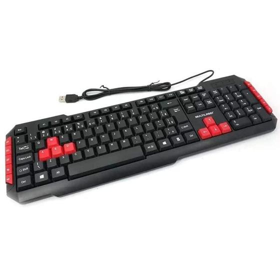 Imagem de Teclado Gamer Red Keys USB TC160 MULTILASER