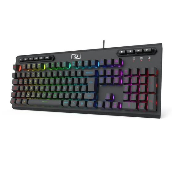 Imagem de Teclado Gamer Redragon Aditya RGB ABNT2 Preto - K513-RGB PT