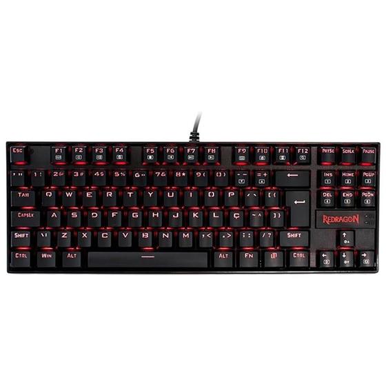 Imagem de Teclado Gamer Redragon Kumara K552-KR Preto (Portugues com Fio)