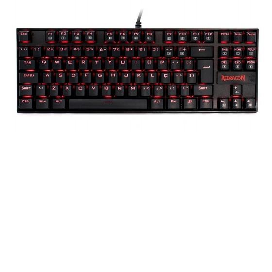 Imagem de Teclado Gamer Redragon Kumara Red Mecânico Abnt2 Switch brown