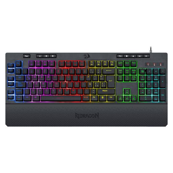 Imagem de Teclado Gamer Redragon Shiva K512RGB-SP / RGB / Membrana - Preto