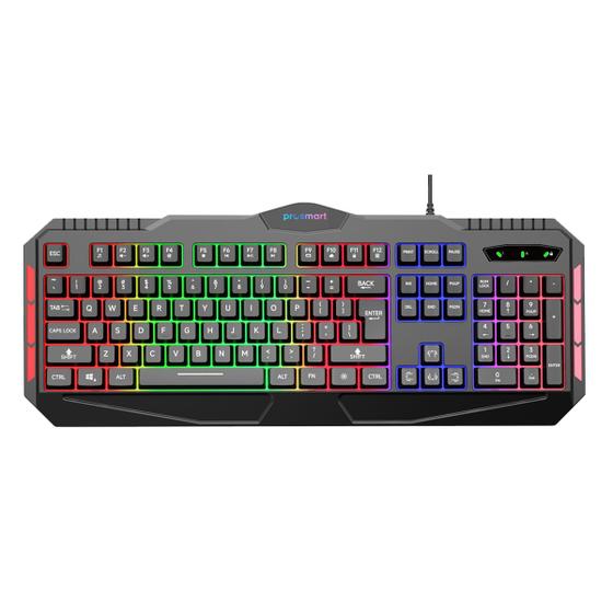 Imagem de Teclado gamer rgb abnt2 com fio ps1038
