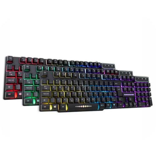 Imagem de Teclado Gamer Semi Mecânico Led Usb Abnt2 KM-52 RGB