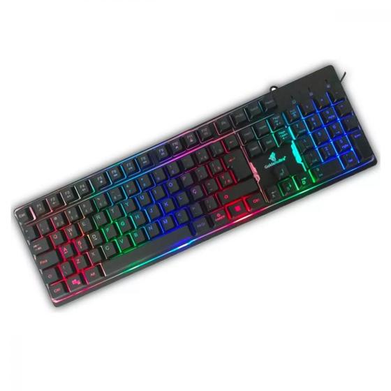 Imagem de Teclado Gamer Semi-Mecânico RGB Goldenultra GT-X1: Rainbow, Iluminação e Performance