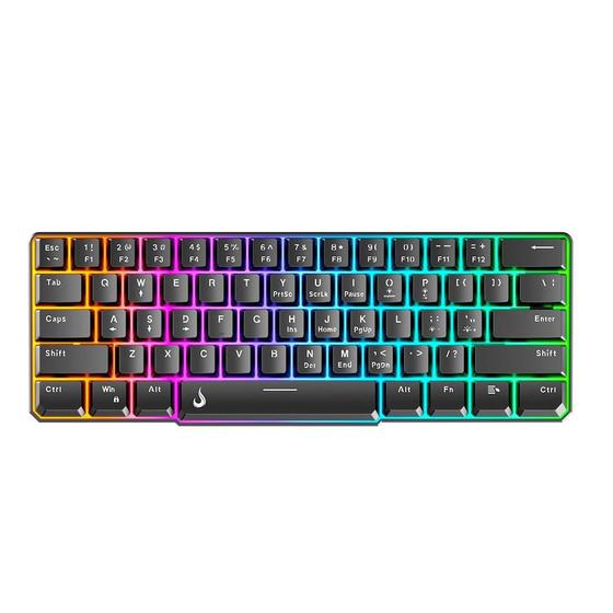 Teclado Gamer Semi Mecânico Rise Mode G2 Mini, RGB, Layout 60% - RM-TG-02-B Menor preço em Teclado Gamer Semi Mecânico Rise Mode G2 Mini, RGB, Layout 60% - RM-TG-02-B