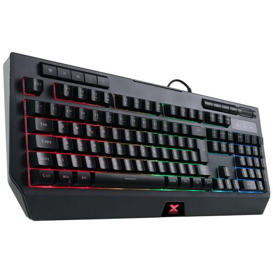 Imagem de Teclado Gamer Teclas Multimídia RGB Suporte Para Celular VX