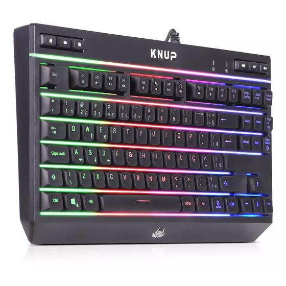 Teclado Gamer Usb PC Computador Anti Ghosting Knup Led Rgb KP-TE113 ...