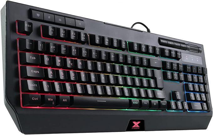 Imagem de Teclado Gamer Vinik Protector Multimidia Led 7 Cores Preto com suporte para Smartphone Preto/RGB