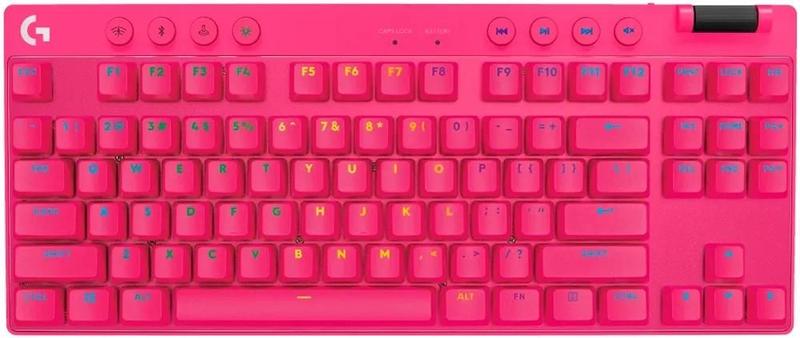 Imagem de Teclado Gaming Logitech G Pro X TKL Lightspeed 920-012154 (Ingles - 3 Modos) Switch Brown