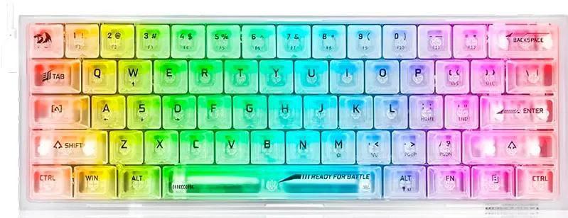 Imagem de Teclado Gaming Redragon Fizz K617CT-RGB (Ingles com Fio)