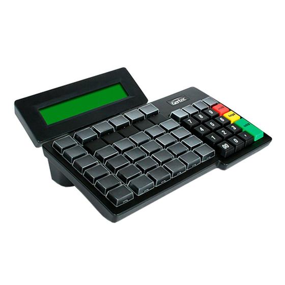 Imagem de Teclado Gertec Preto TEC 55 C/ DISPLAY USB 2.0 00409634