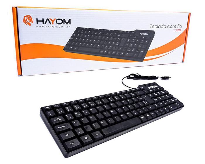 Imagem de Teclado Hayom Tc3201 Abnt 2 107 Teclas Usb Preto