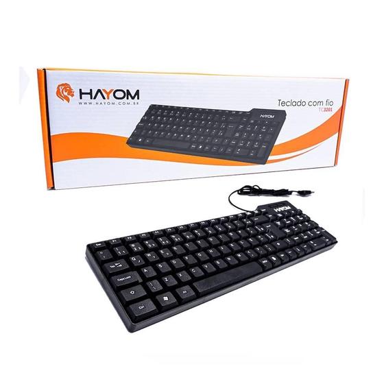 Imagem de Teclado Hayom TC3201 USB, ABNT2, Design Compacto - TC.32.10.01