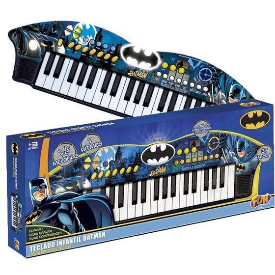 Teclado Infantil Batman Cavaleiro Das Trevas 80806 - Fun - Piano / Teclado  de Brinquedo - Magazine Luiza