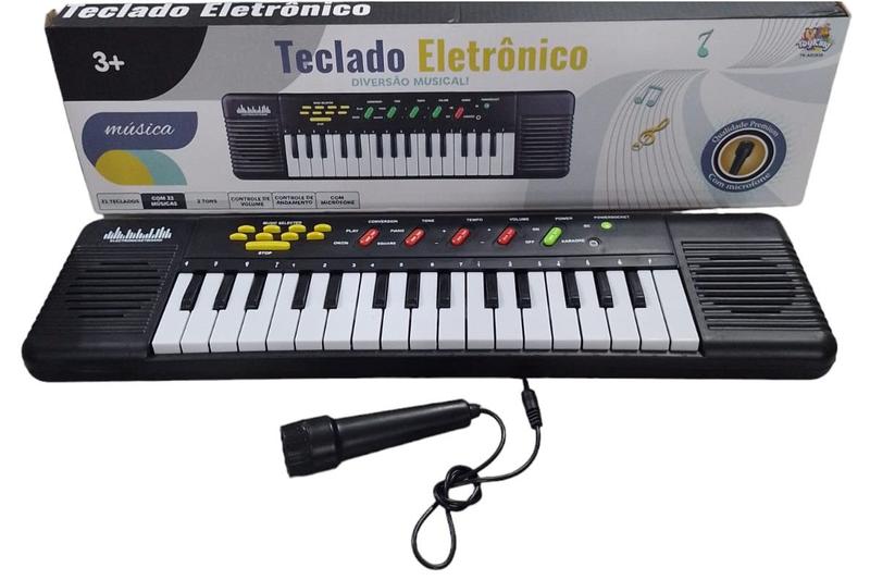 Imagem de Teclado Infantil Musical 32 Teclas Com Microfone Toy King