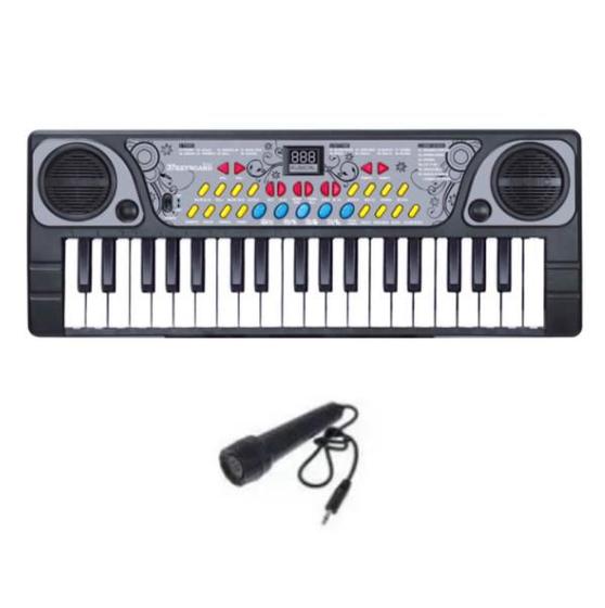 Imagem de Teclado Infantil Musical 37 Teclas Com Microfone DM Toys