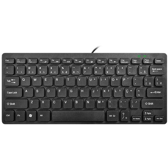 Imagem de Teclado K-mex Multimidia Slim Km-w128 Usb Preto - Kmw128u0001cb0x