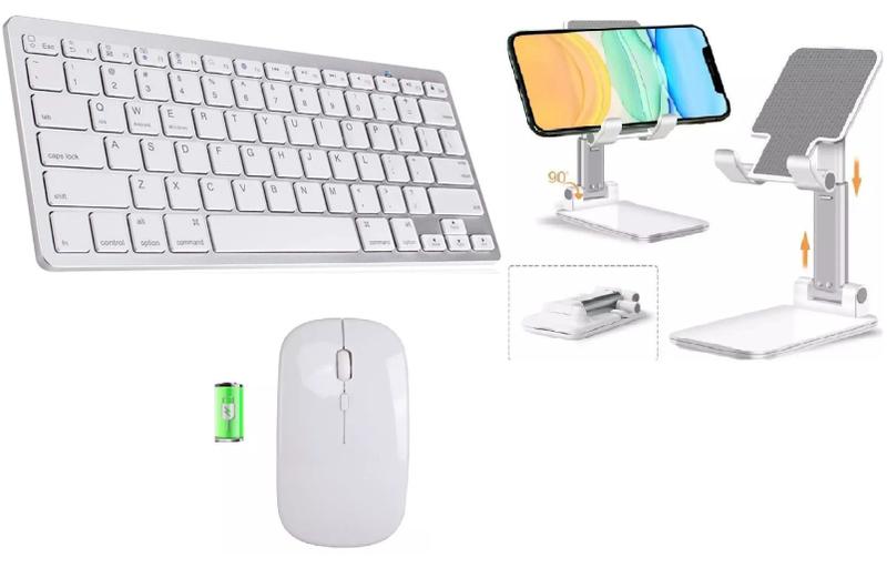 Teclado Kit Mouse/ Suporte Tablet Galaxy Tab S6 Lite Menor preço em Teclado Kit Mouse/ Suporte Tablet Galaxy Tab S6 Lite