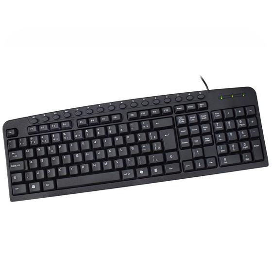 Imagem de Teclado Kmex Padrão Abnt2, Usb, Preto - KM-3928U