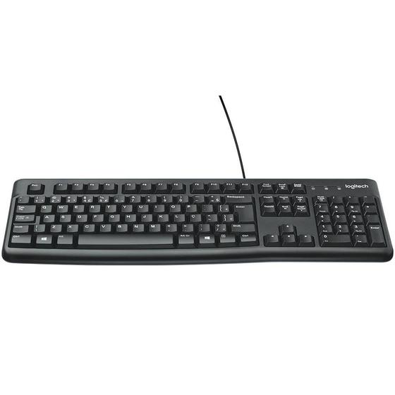 Imagem de Teclado Logitech K120 Com Fio, USB, ABNT2
