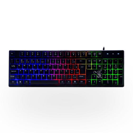 Teclado Maxprint Rainbow, LED, USB, Preto - 60000115 Menor preço em Teclado Maxprint Rainbow, LED, USB, Preto - 60000115